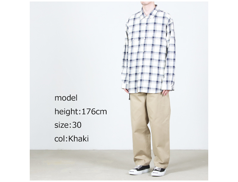 YAECA(䥨) M Υѥ 磻ɥơѡ Chino Trousers  Wide Tapered