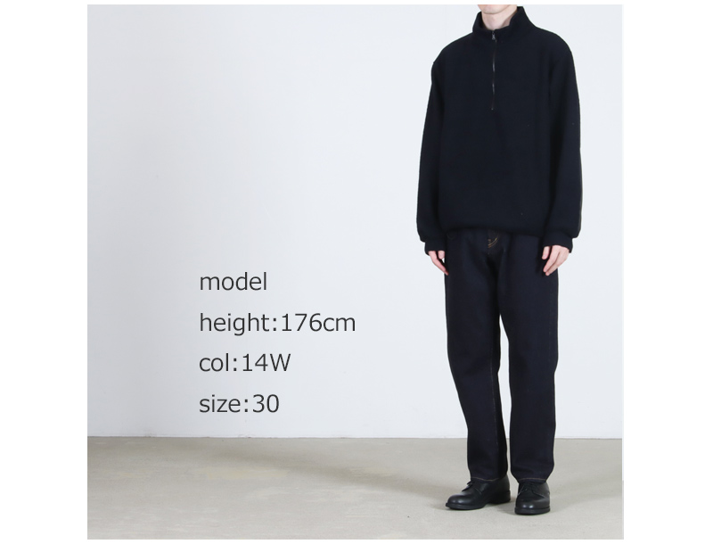 YAECA (ヤエカ) 10-13W Denim Pants Wide Tapered / インディゴ デニム