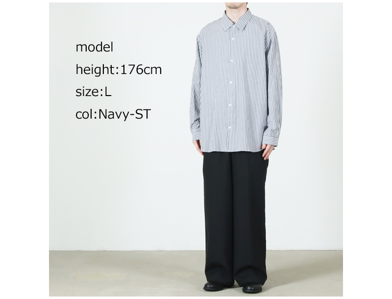 YAECA(�䥨��) Button Shirt   Wide