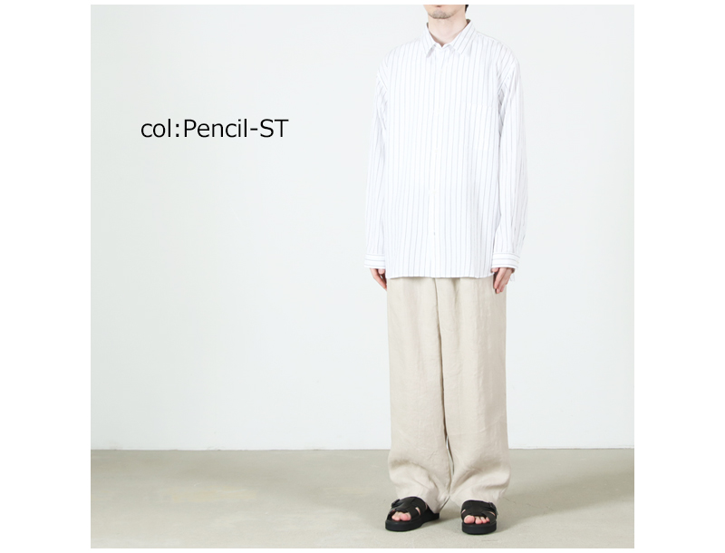 YAECA(�䥨��) Button Shirt   Wide