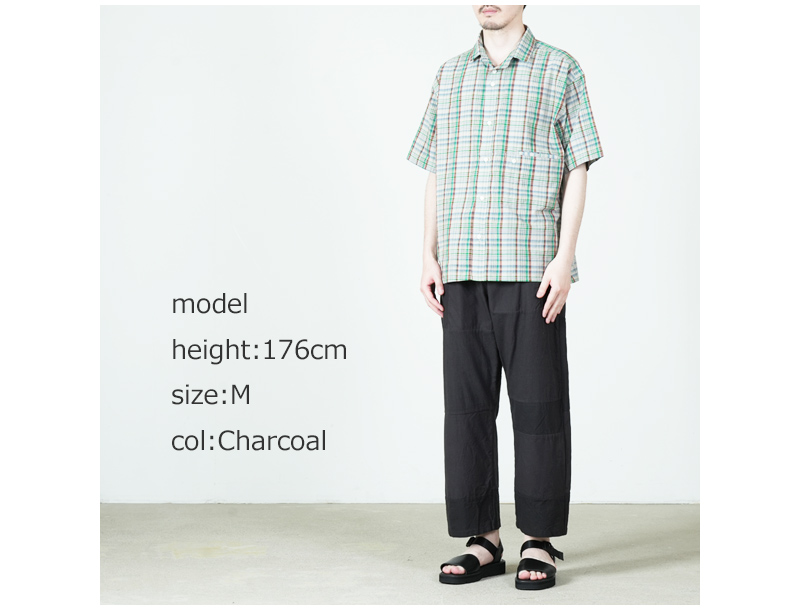 YAECA(�䥨��) Patchwork Drawcord Pants