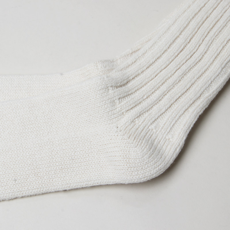 Yaeca ヤエカ Cotton Socks Long Natural Midium Large ソックスナチュラル M Lサイズ