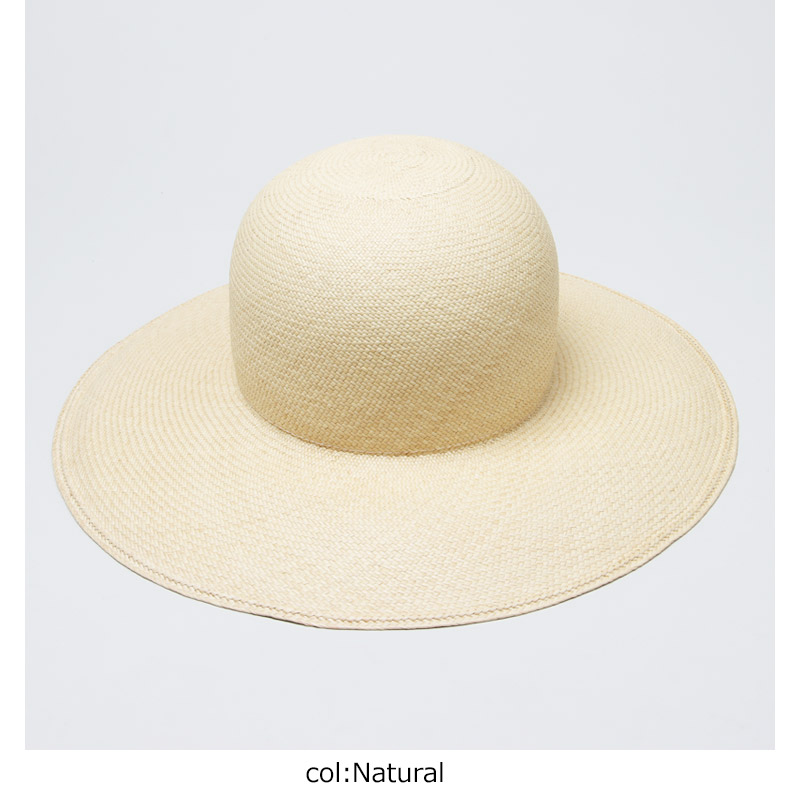 魅力的な YAECA ストローハット / HAT STRAW DESIGN CANVAS (ヤエカ) 帽子