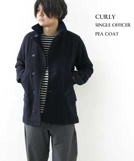 CURLY / ꡼ SINGLE OFFICER PEACOAT