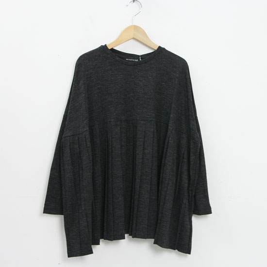 mizuiro ind(ߥ) Crewneck Pleats Pullover