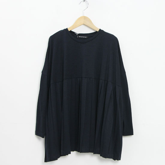 mizuiro ind(ߥ) Crewneck Pleats Pullover