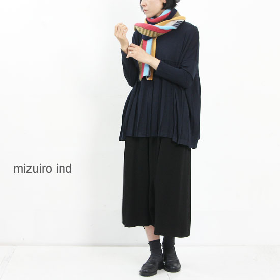 mizuiro ind(ߥ) Crewneck Pleats Pullover