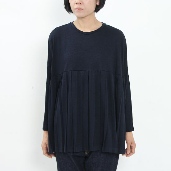 mizuiro ind(ߥ) Crewneck Pleats Pullover