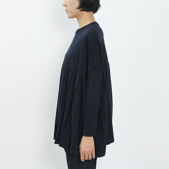 mizuiro ind(ߥ) Crewneck Pleats Pullover