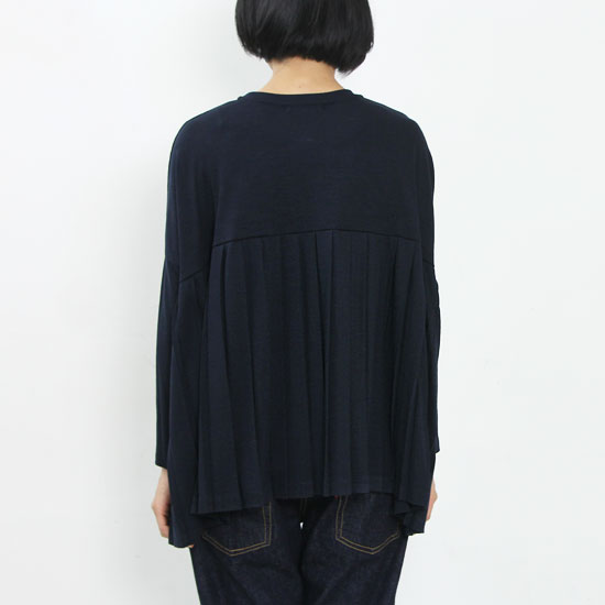 mizuiro ind(ߥ) Crewneck Pleats Pullover