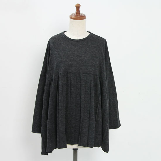 mizuiro ind(ߥ) Crewneck Pleats Pullover