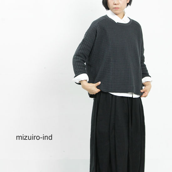 mizuiro ind(ߥ) Waffle Raglan Pullover