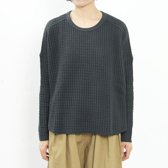 mizuiro ind(ߥ) Waffle Raglan Pullover