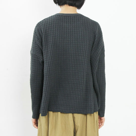 mizuiro ind(ߥ) Waffle Raglan Pullover